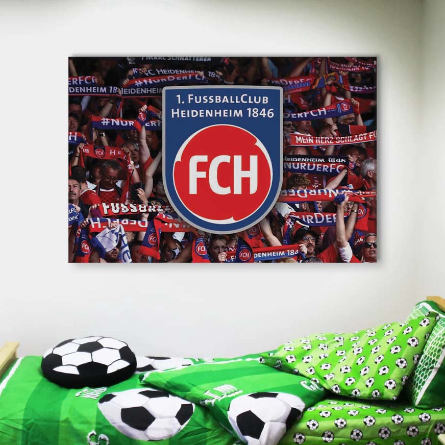 1. FC Heidenheim 1846 Fans FCH Leinwandbilder – Bild 4