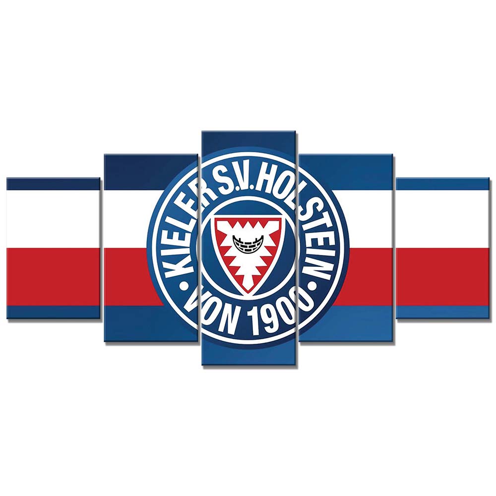 Holstein Kiel FC Kieler SV Holstein 1900 Blauer Hintergrund 07 Leinwandbilder