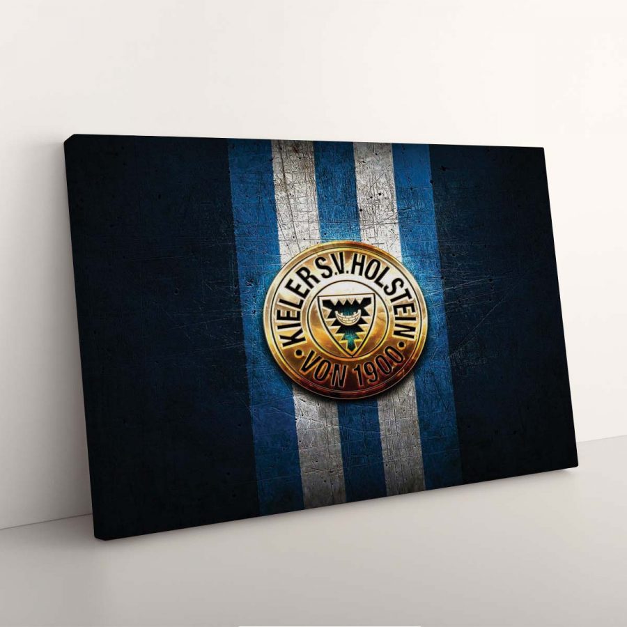 Holstein Kiel FC Kieler SV Holstein 1900 Blaues Metall Leinwandbilder – Bild 7