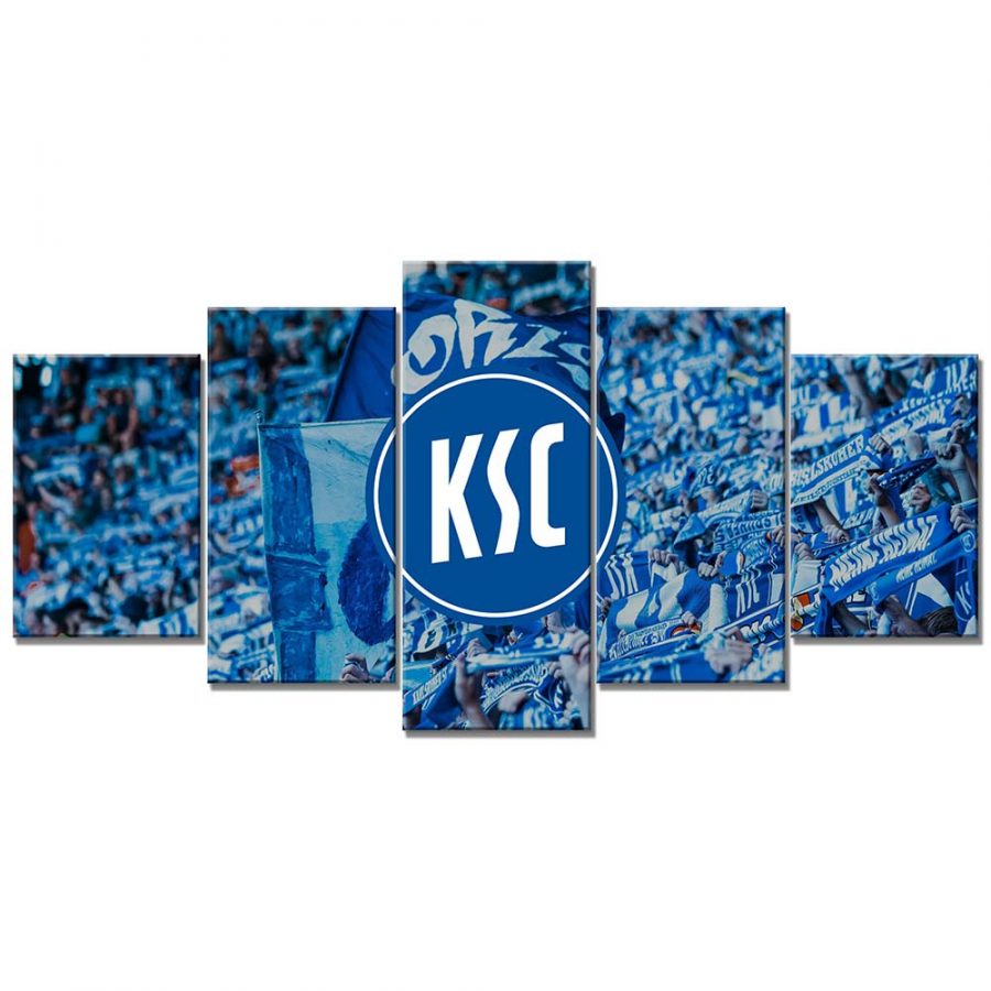 Karlsruher SC Spielfeld Blau KSC Leinwandbilder – Bild 6