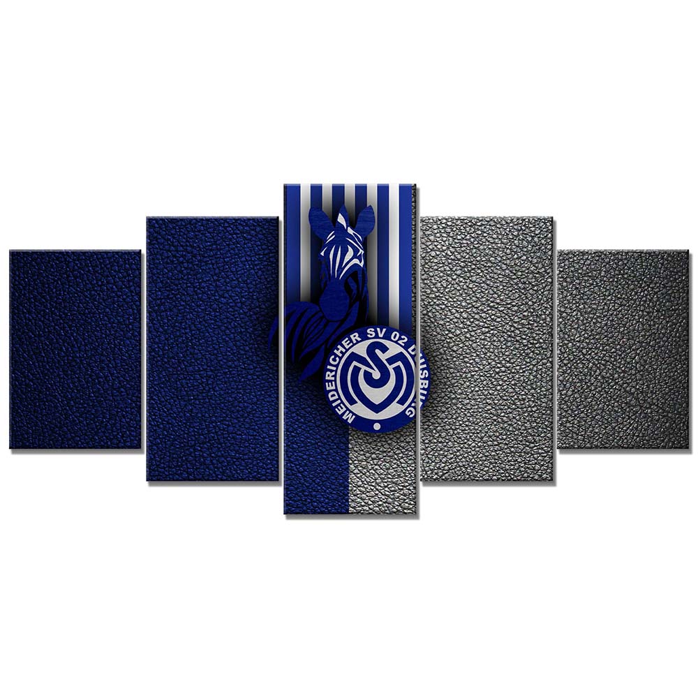 MSV Duisburg Blaues Leder Leinwandbilder