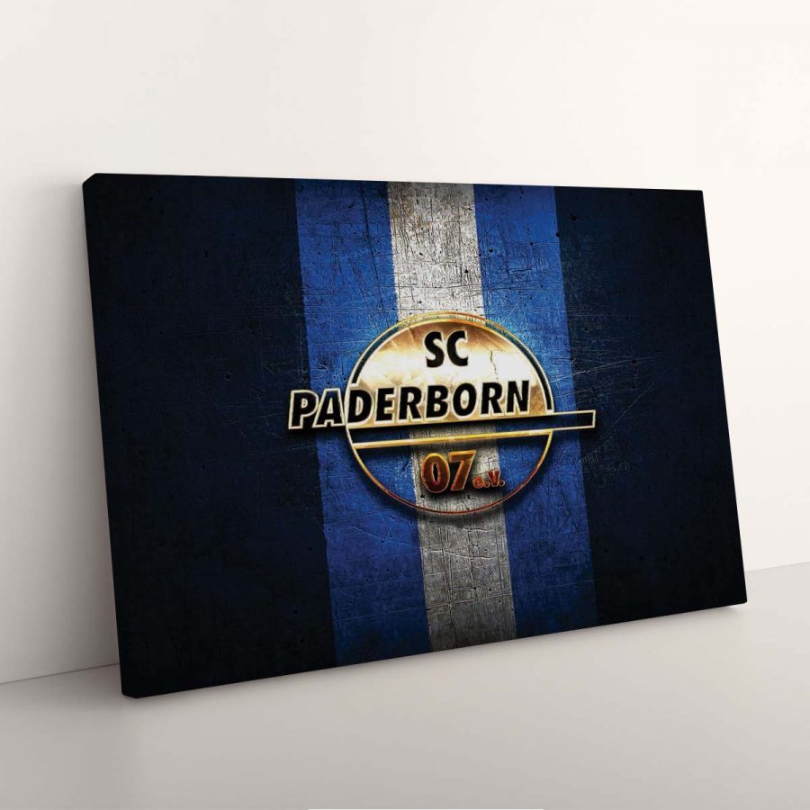SC Paderborn 07 e.V. Blaues Metall SCP Leinwandbilder – Bild 7