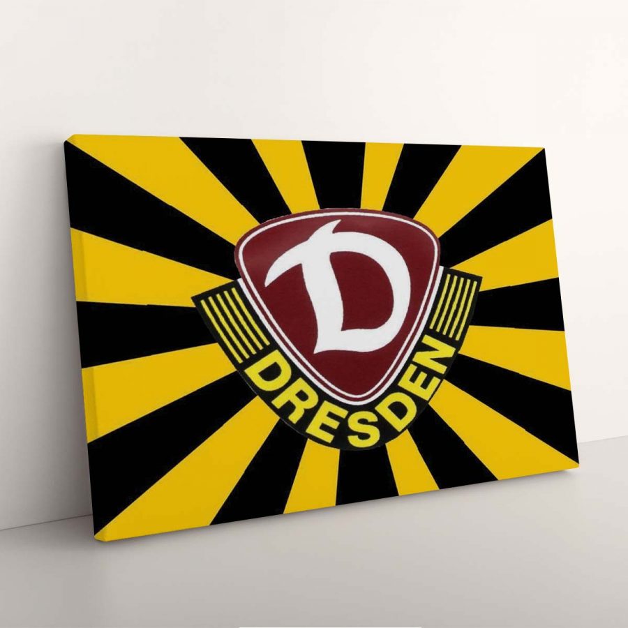 SG Dynamo Dresden Gelb-Schwarz Leinwandbilder – Bild 7