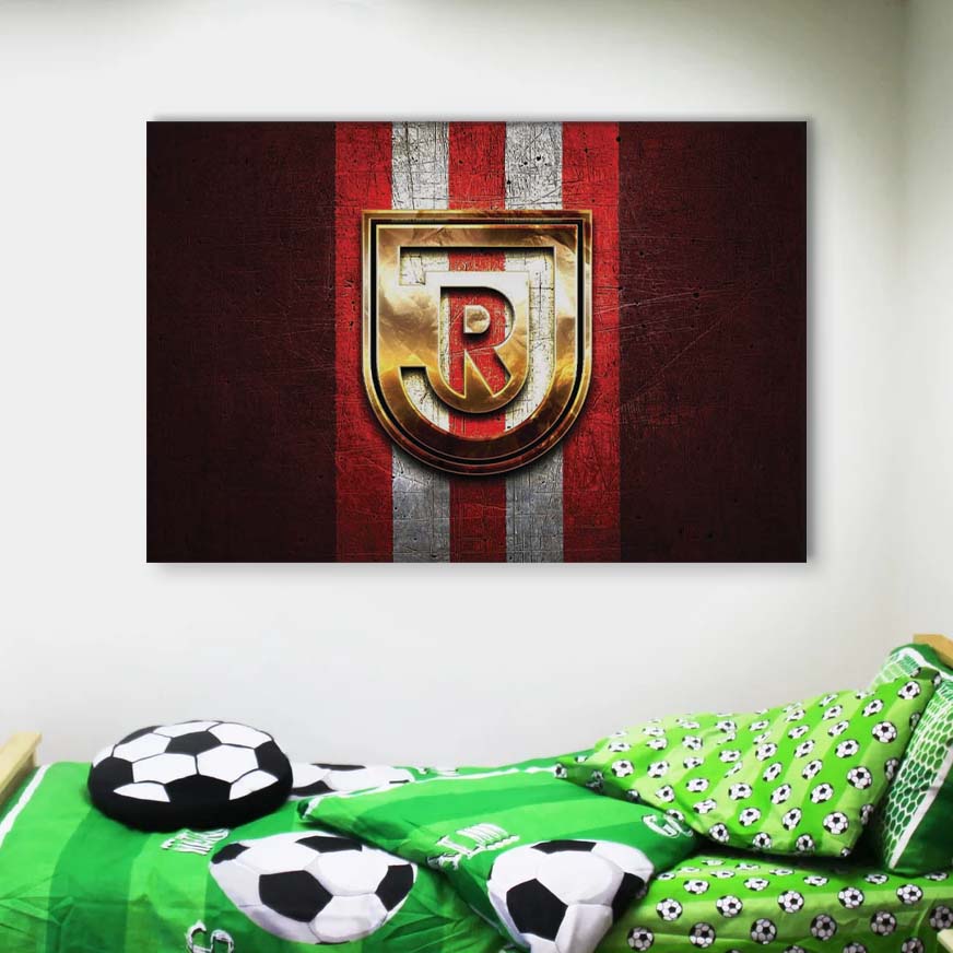 SSV Jahn Regensburg Rotes Metall Leinwandbilder – Bild 4