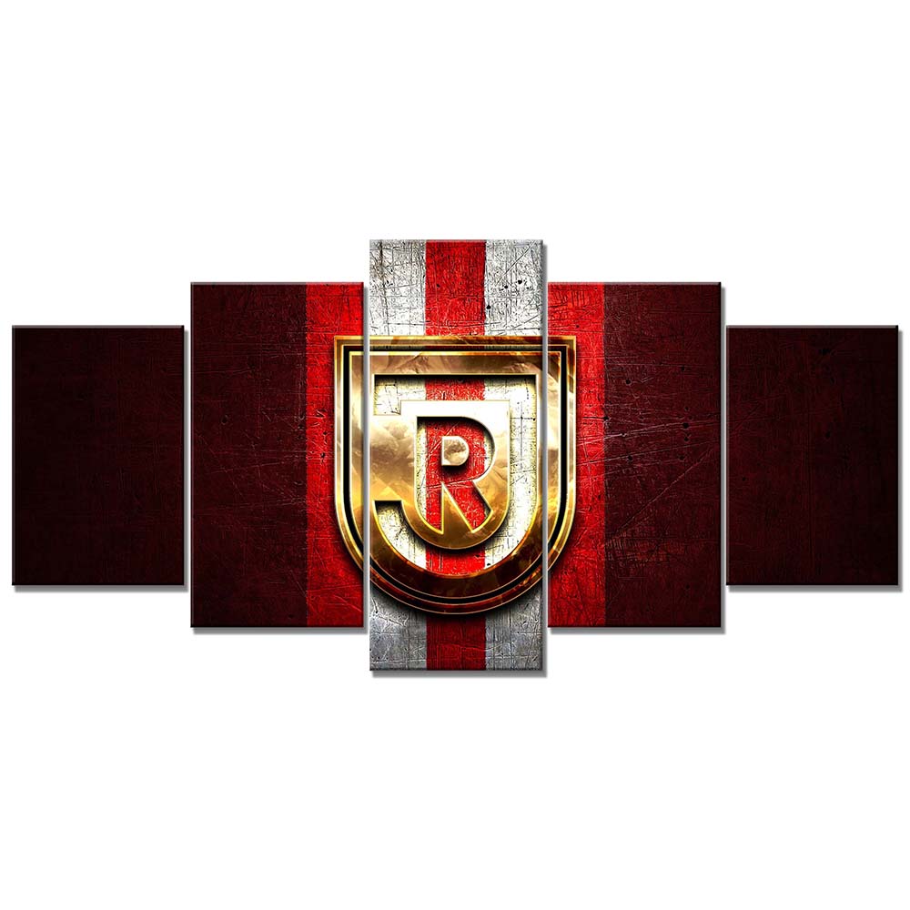SSV Jahn Regensburg Rotes Metall Leinwandbilder