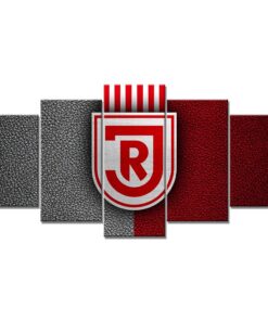 SSV Jahn Regensburg Rot-Weiß Leder Leinwandbilder