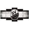 SV Sandhausen Schwarz-Weiß Leinwandbilder