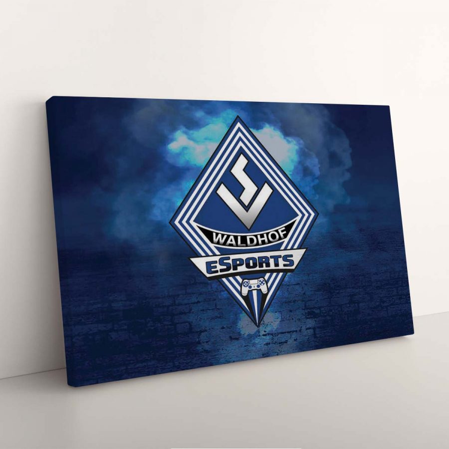 SV Waldhof Mannheim 07 Schwarz-Blau Ziegelwand SVW Leinwandbilder – Bild 7