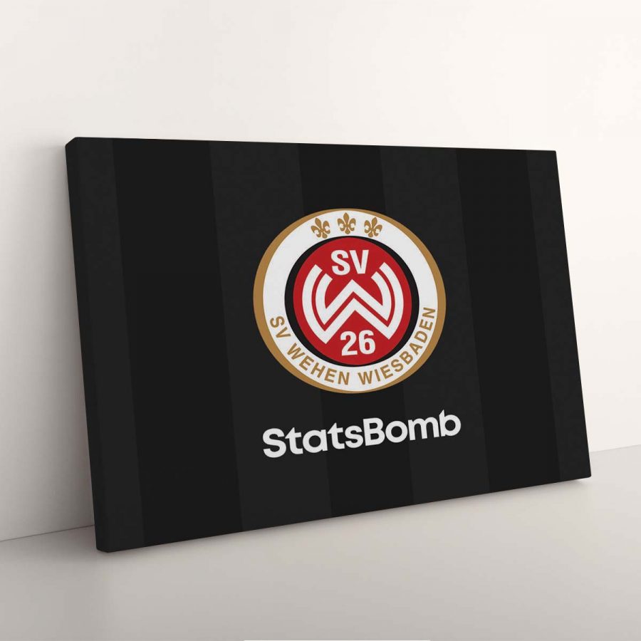 SV Wehen Wiesbaden Schwarzer Hintergrund Leinwandbilder – Bild 7