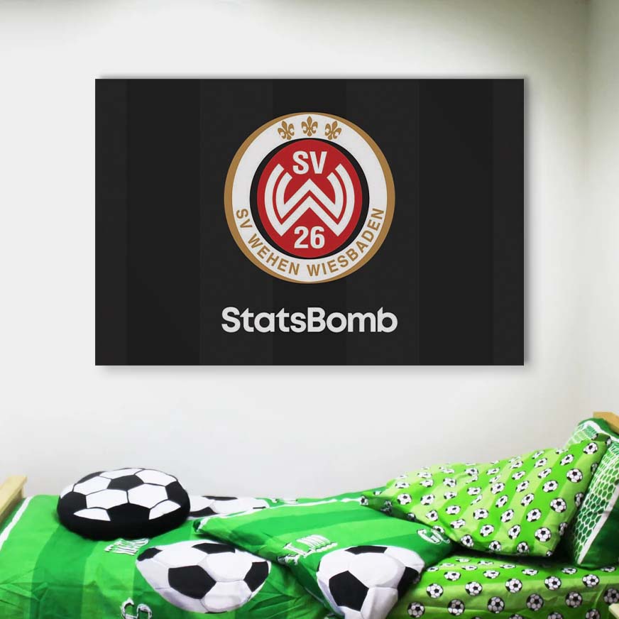 SV Wehen Wiesbaden Schwarzer Hintergrund Leinwandbilder – Bild 4