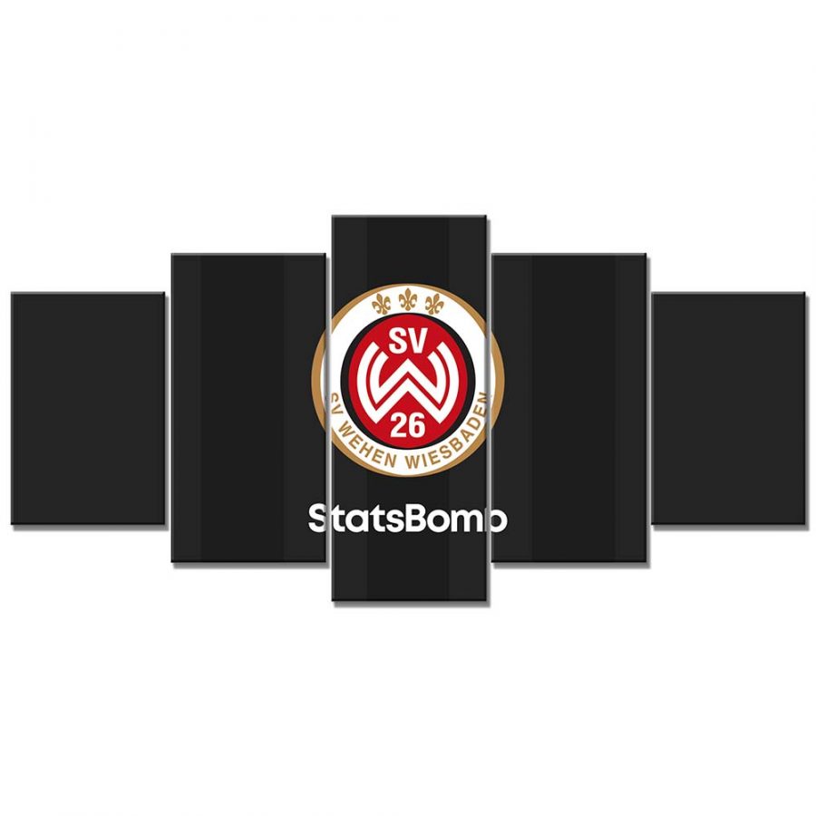 SV Wehen Wiesbaden Schwarzer Hintergrund Leinwandbilder – Bild 6
