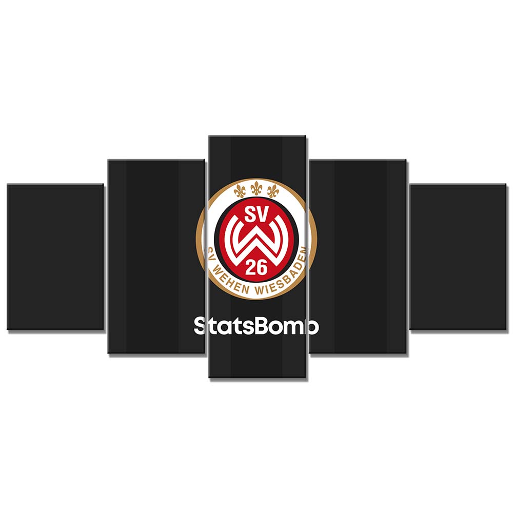 SV Wehen Wiesbaden Schwarzer Hintergrund Leinwandbilder