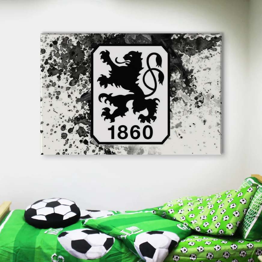 TSV 1860 München Schmutziger Hintergrund TSV Leinwandbilder – Bild 4