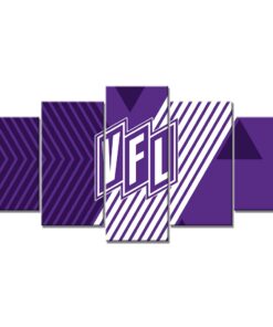 VfL Osnabrück Lila-Weißer Linienhintergrund Leinwandbilder