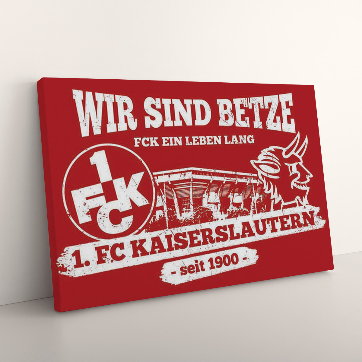 1. FC Kaiserslautern Wir sind Betze – Ein Leben lang 1FCK Leinwandbilder – Bild 3