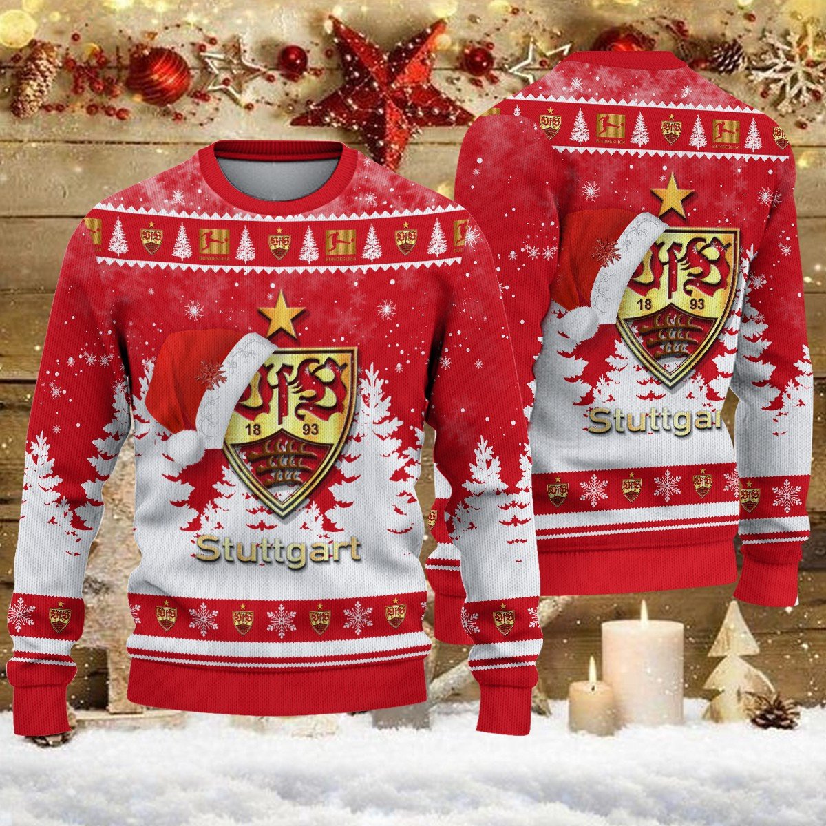 Weihnachtspullover VfB Stuttgart – Ugly Christmas Sweater