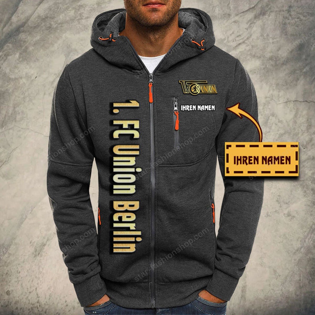 Union Berlin Kapuzensweatjacke – Bild 4