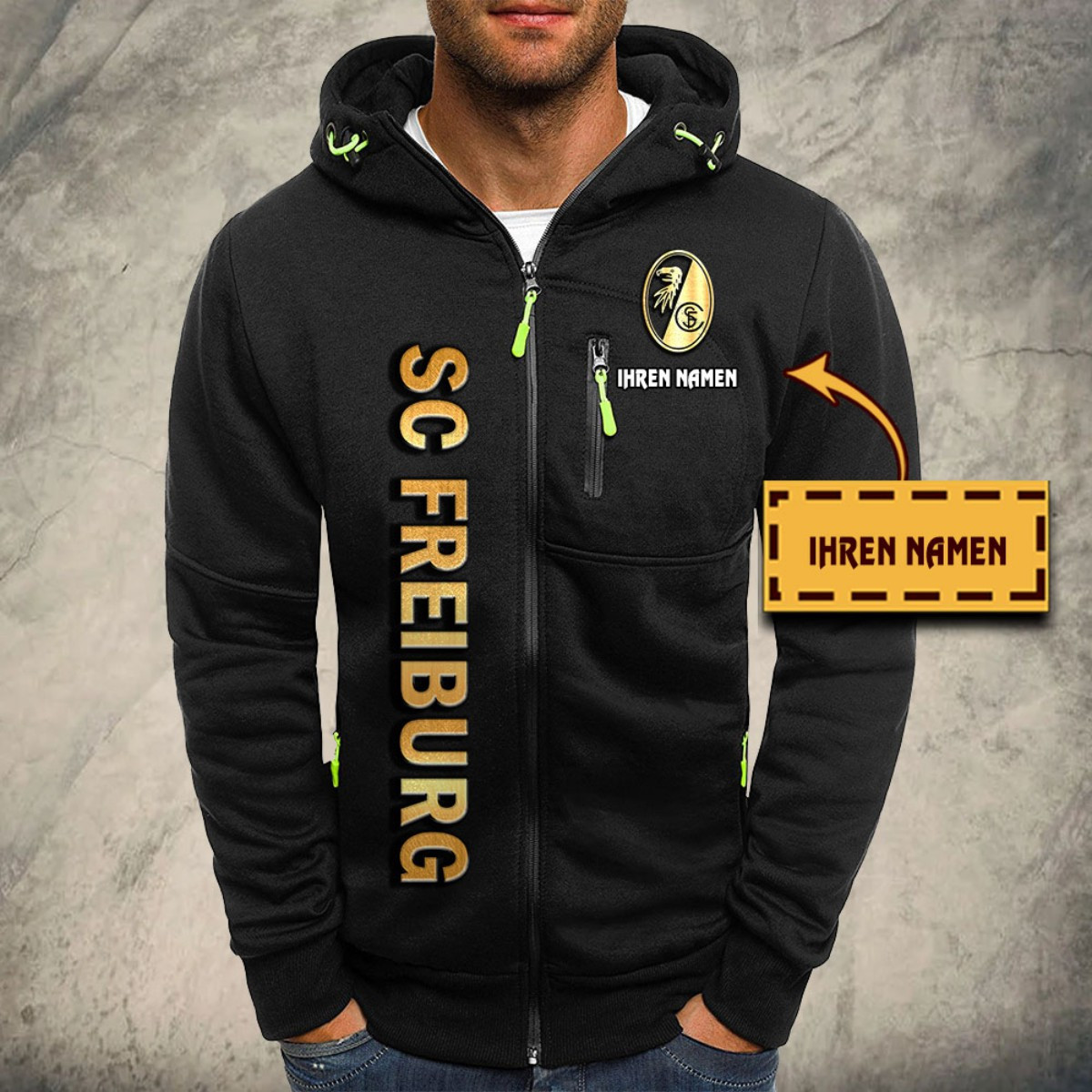 SC Freiburg II Kapuzensweatjacke – Bild 2