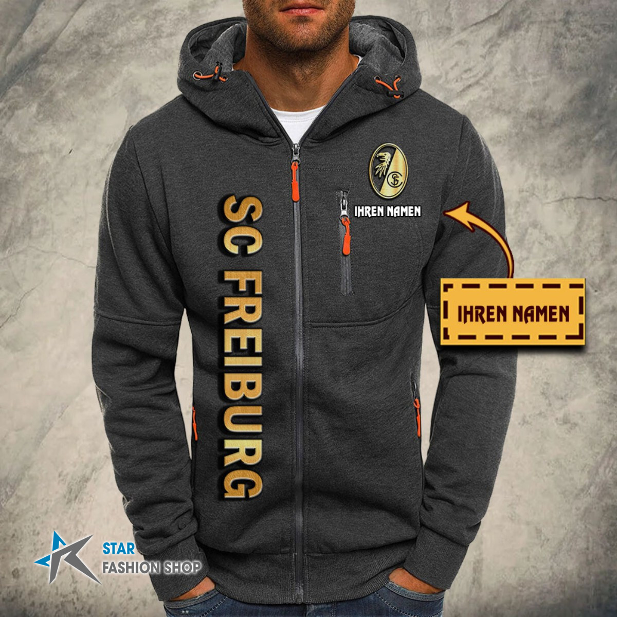 SC Freiburg II Kapuzensweatjacke – Bild 4