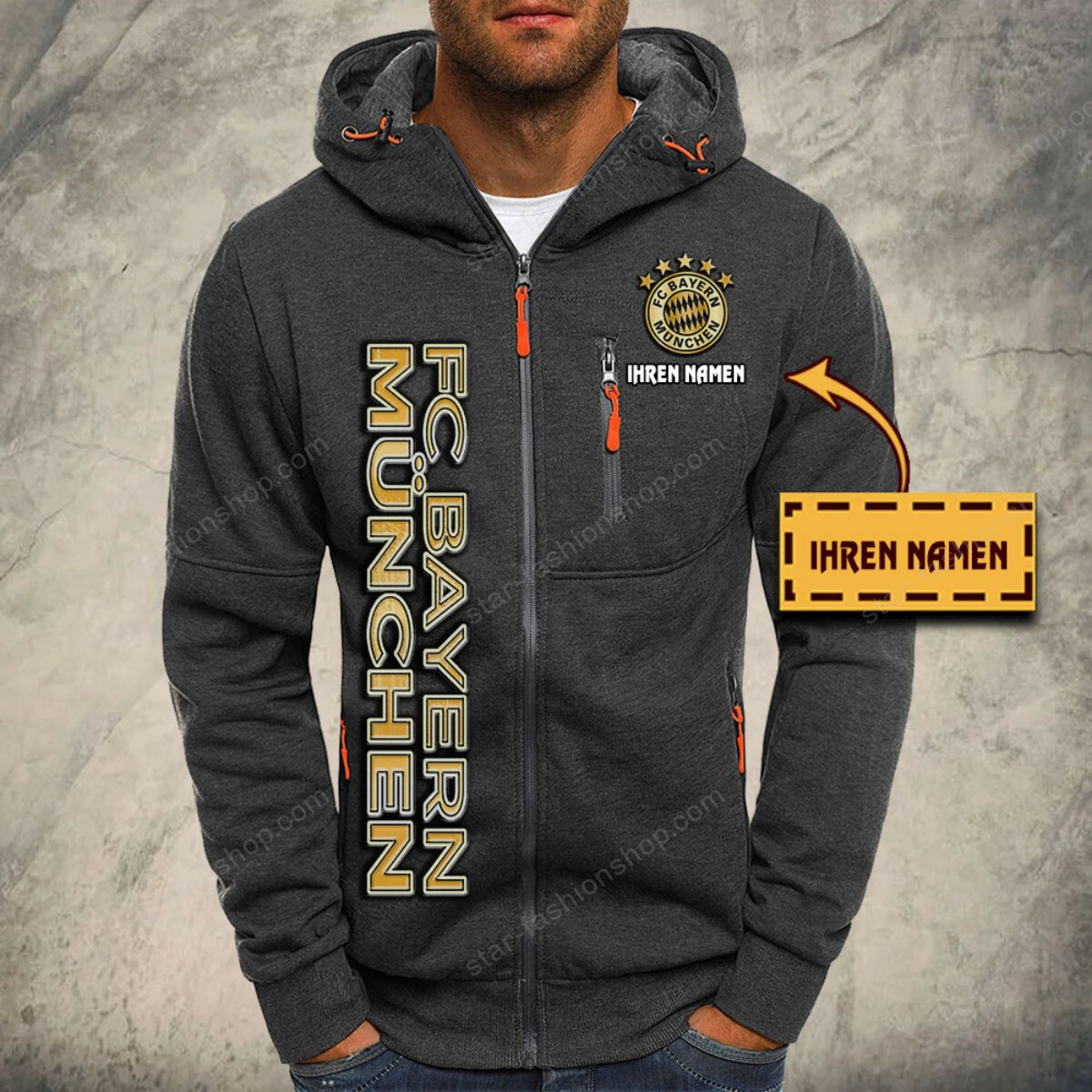 Bayern München Kapuzensweatjacke – Bild 4