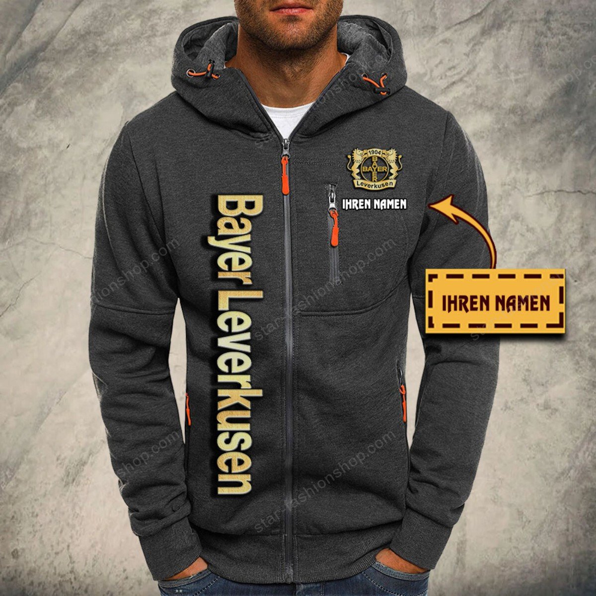 Bayer 04 Leverkusen Kapuzensweatjacke – Bild 4