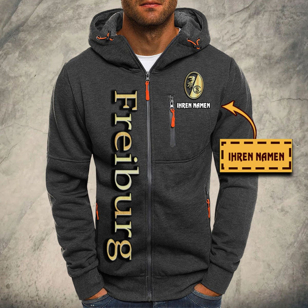 SC Freiburg Kapuzensweatjacke – Bild 4