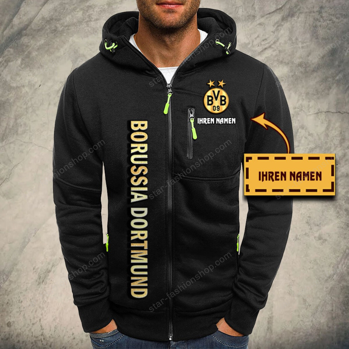 Borussia Dortmund II Kapuzensweatjacke – Bild 2