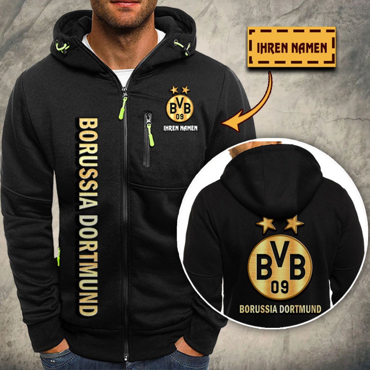 Borussia Dortmund II Kapuzensweatjacke