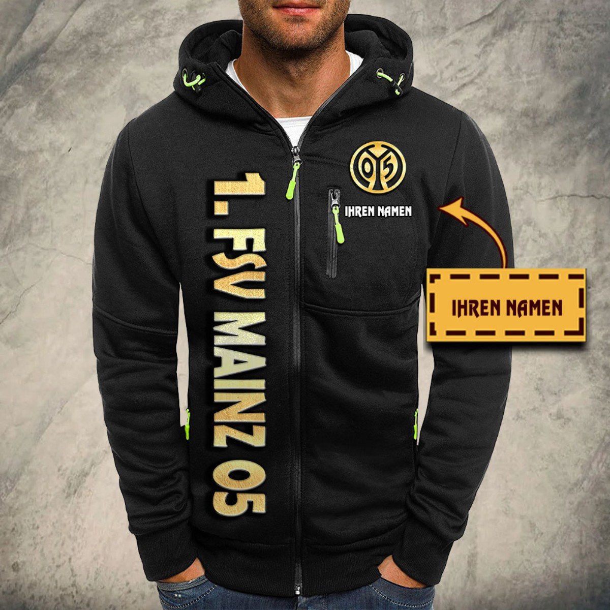 1. FSV Mainz 05 Kapuzensweatjacke – Bild 2