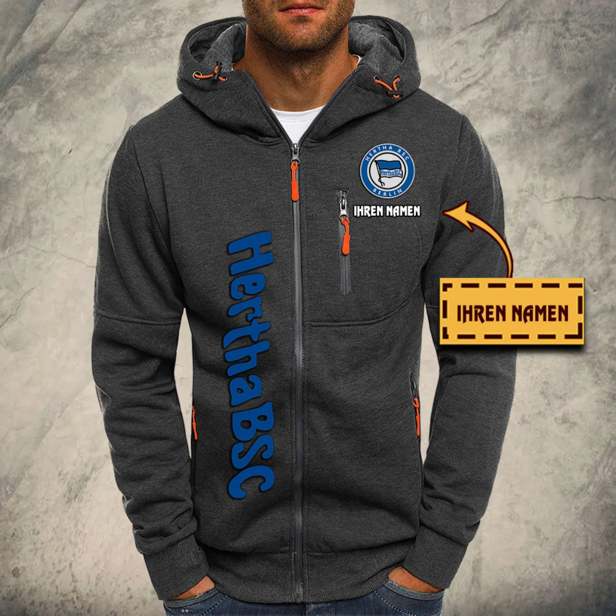 Hertha BSC Kapuzensweatjacke – Bild 4