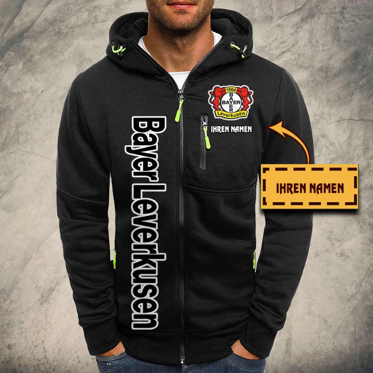 Bayer 04 Leverkusen Kapuzensweatjacke – Bild 2
