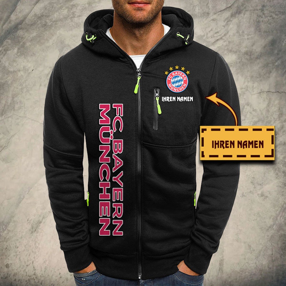 Bayern München Kapuzensweatjacke – Bild 2