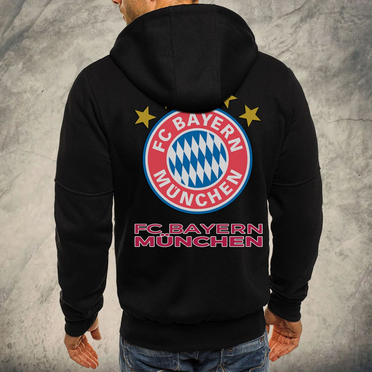 Bayern München Kapuzensweatjacke – Bild 3
