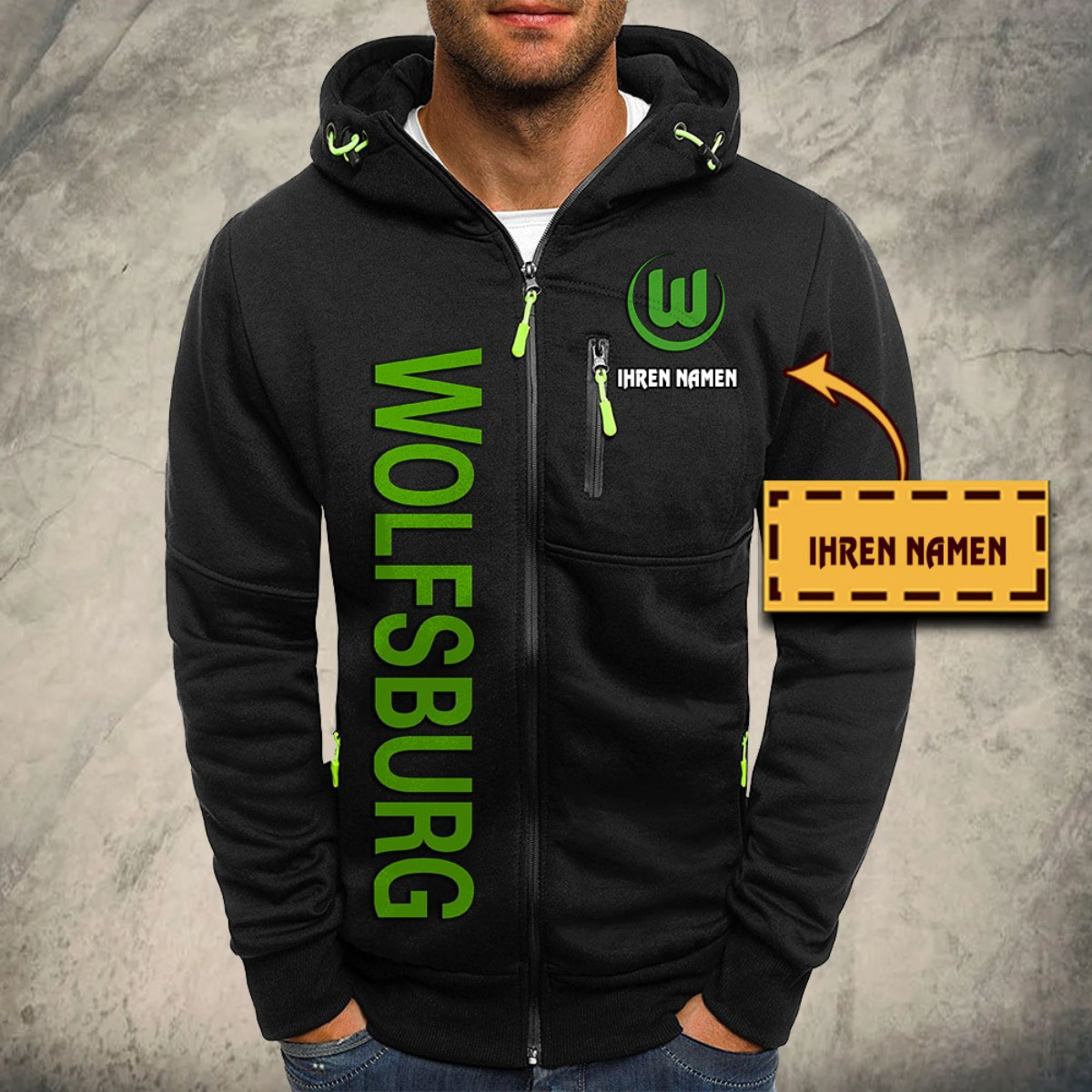 VfL Wolfsburg Kapuzensweatjacke – Bild 2