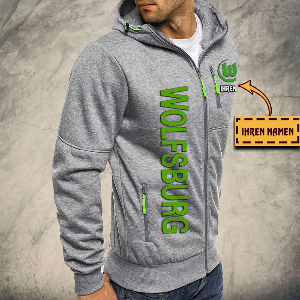 VfL Wolfsburg Kapuzensweatjacke – Bild 6