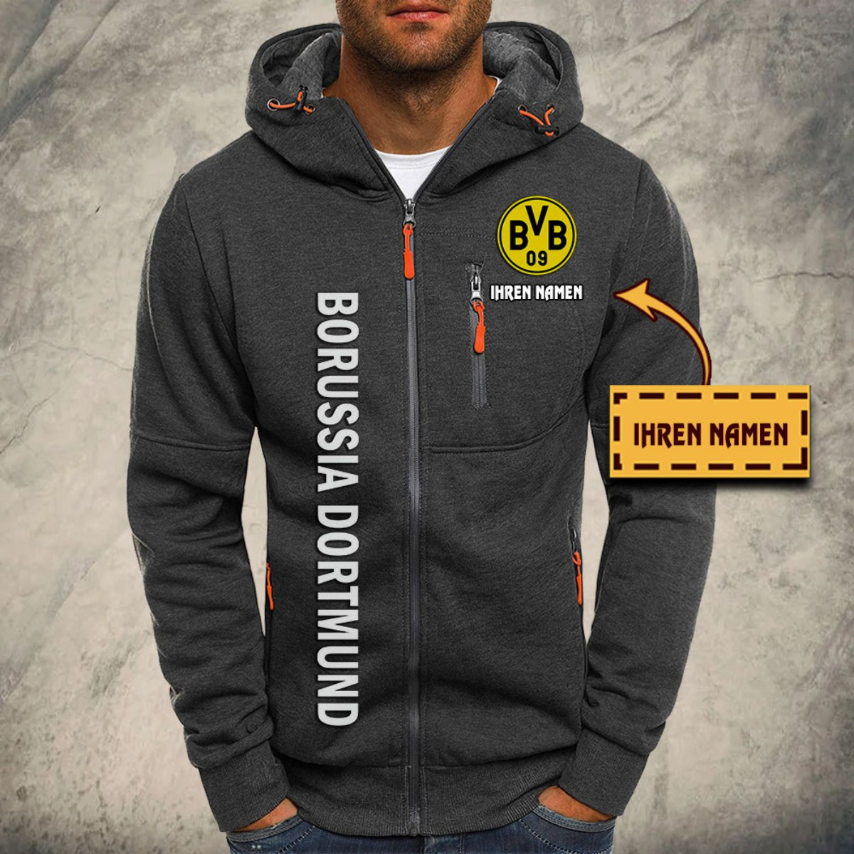 Borussia Dortmund II Kapuzensweatjacke – Bild 4