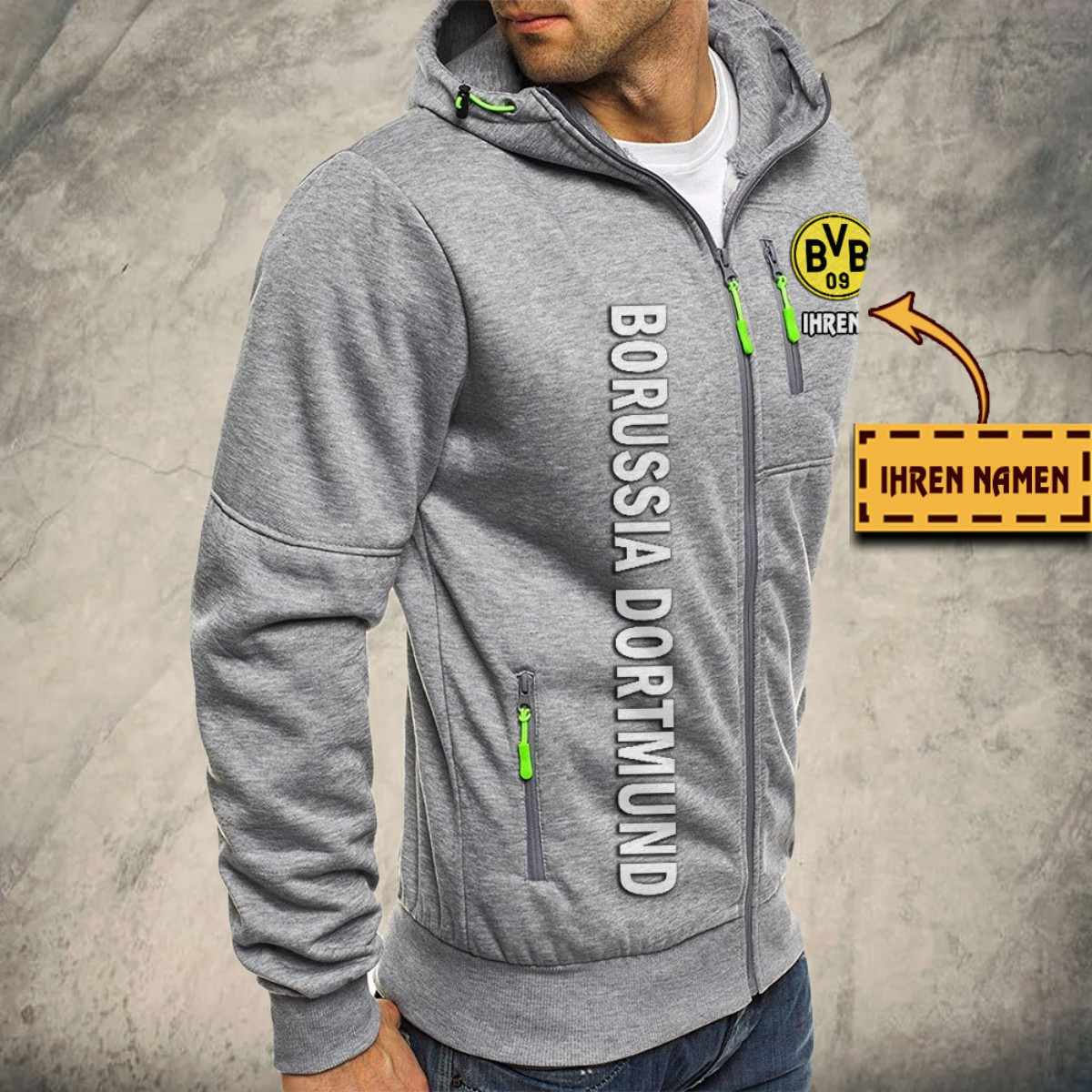 Borussia Dortmund II Kapuzensweatjacke – Bild 6