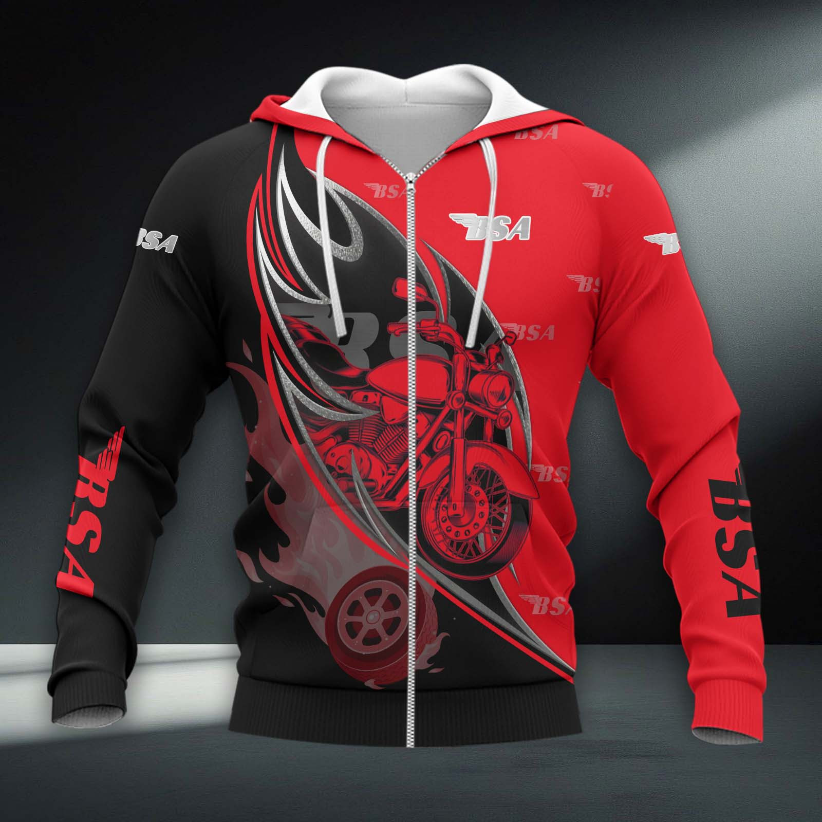 BSA Motorcycles Hoodie Zip