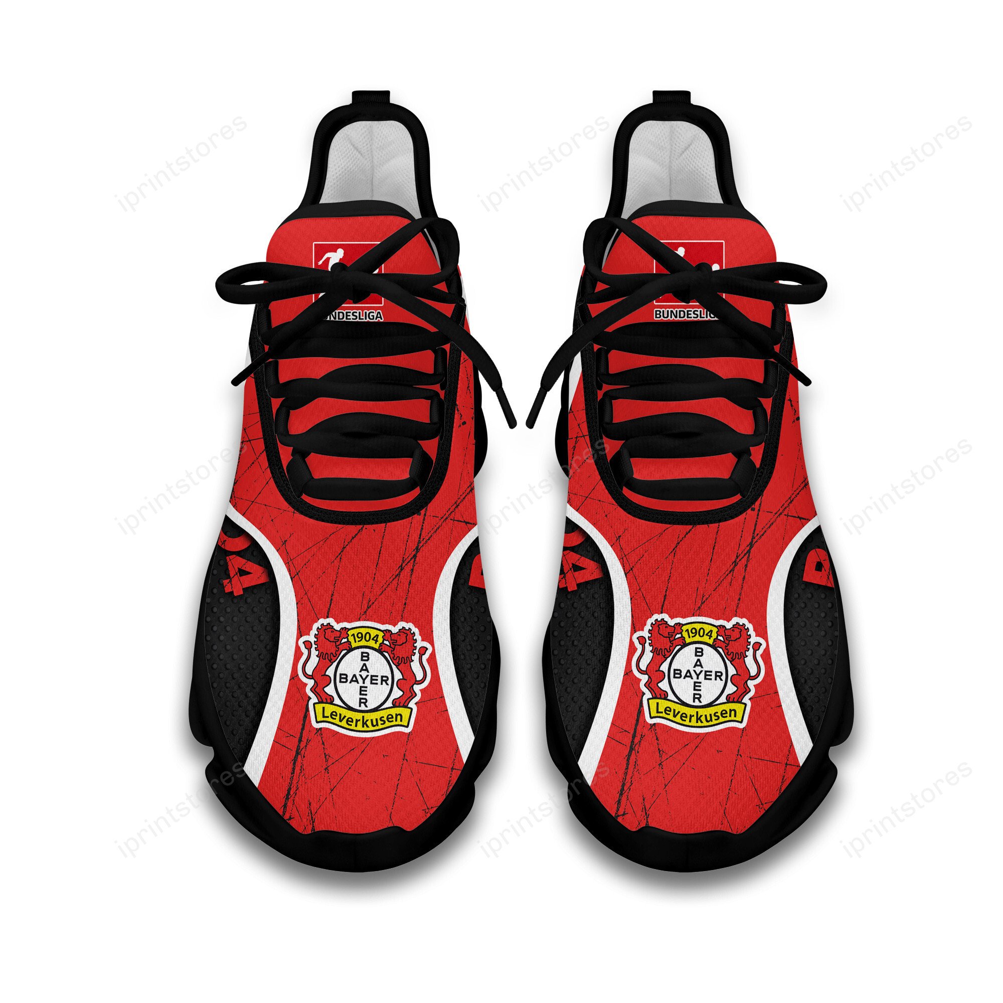Bayer 04 Leverkusen Kratzfester Vintage-Stil Schuhe – Bild 2