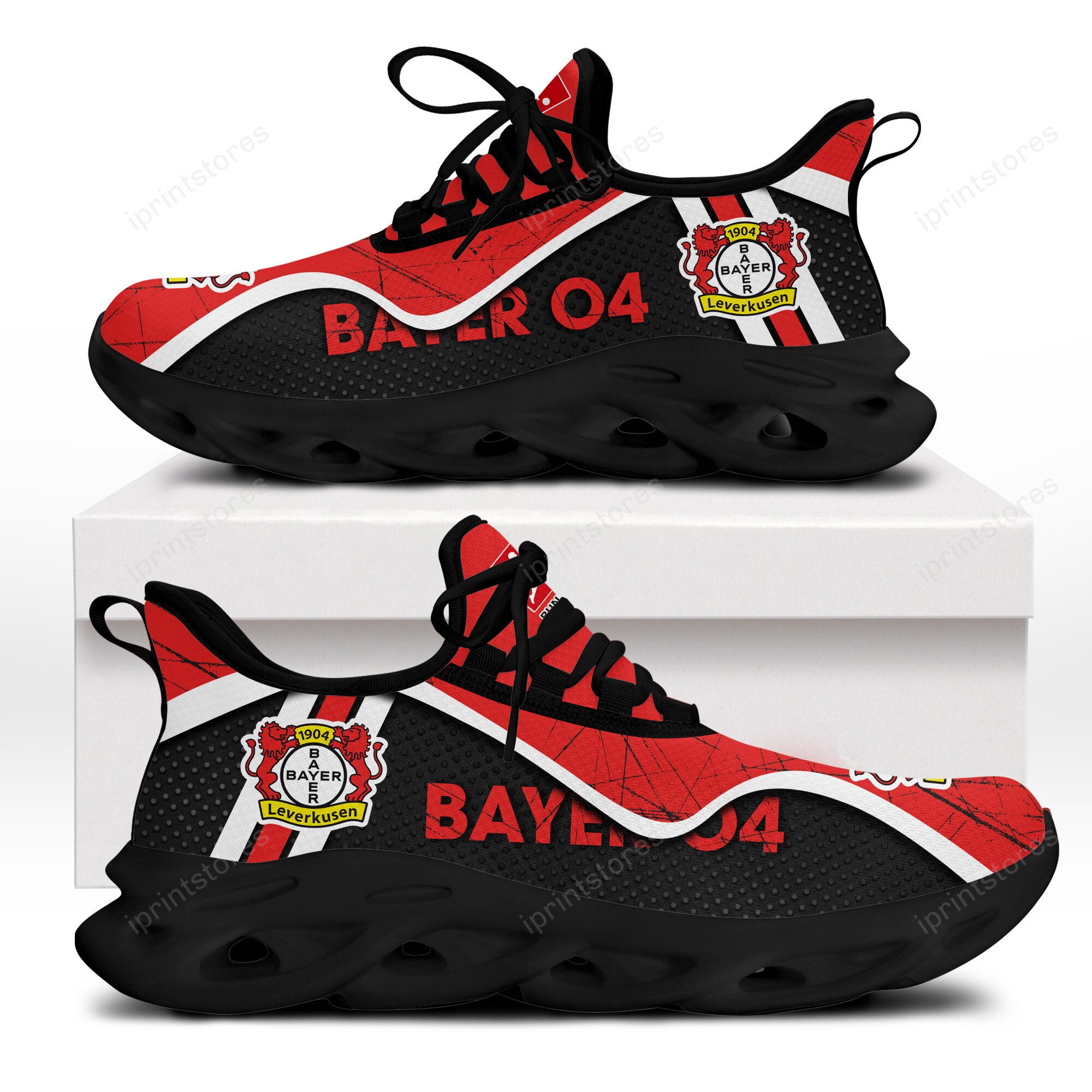Bayer 04 Leverkusen Kratzfester Vintage-Stil Schuhe