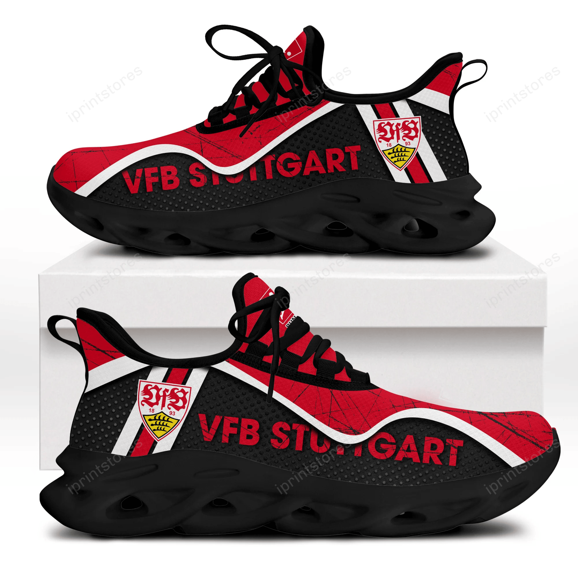 VfB Stuttgart Kratzfester Vintage-Stil Schuhe