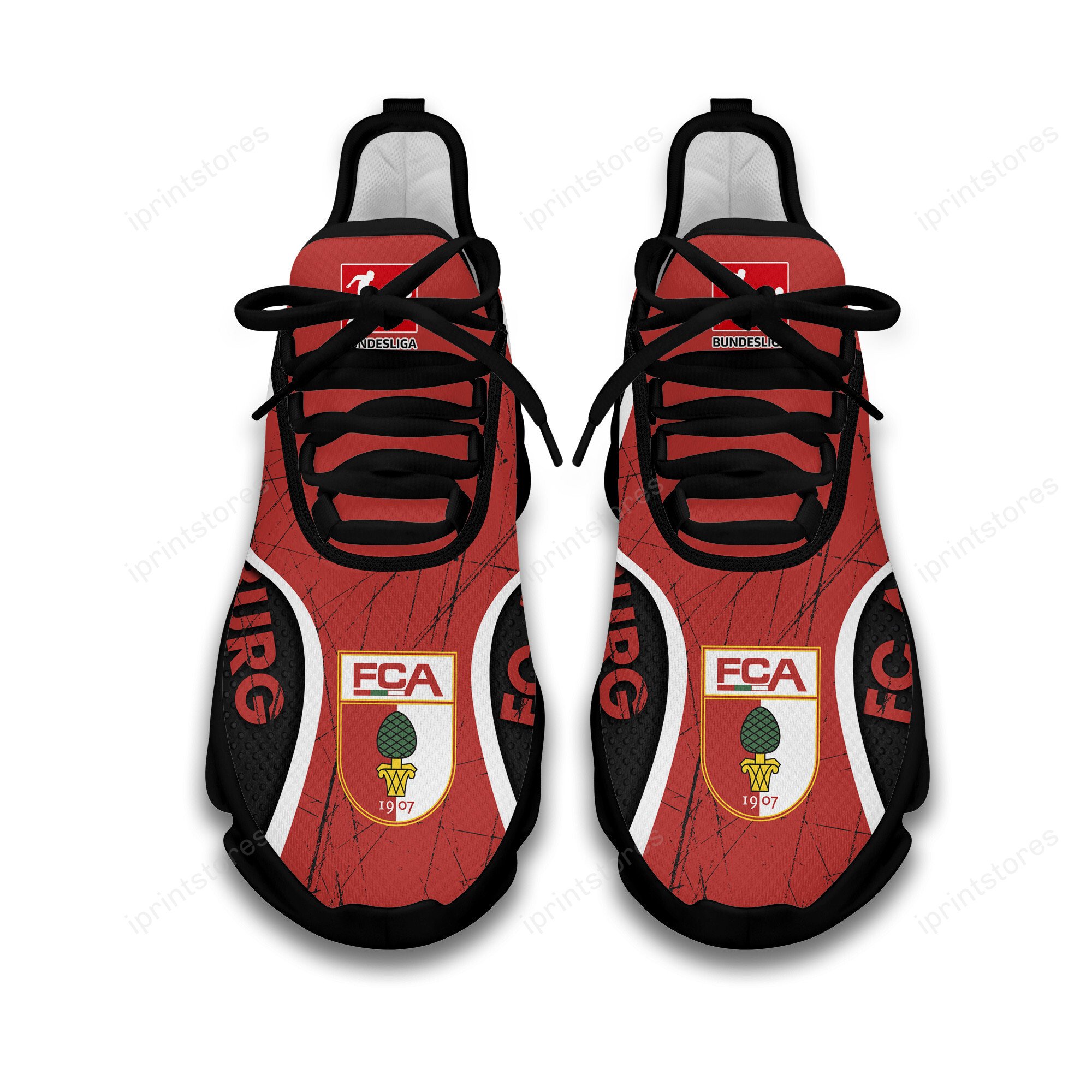 FC Augsburg Kratzfester Vintage-Stil Schuhe – Bild 2