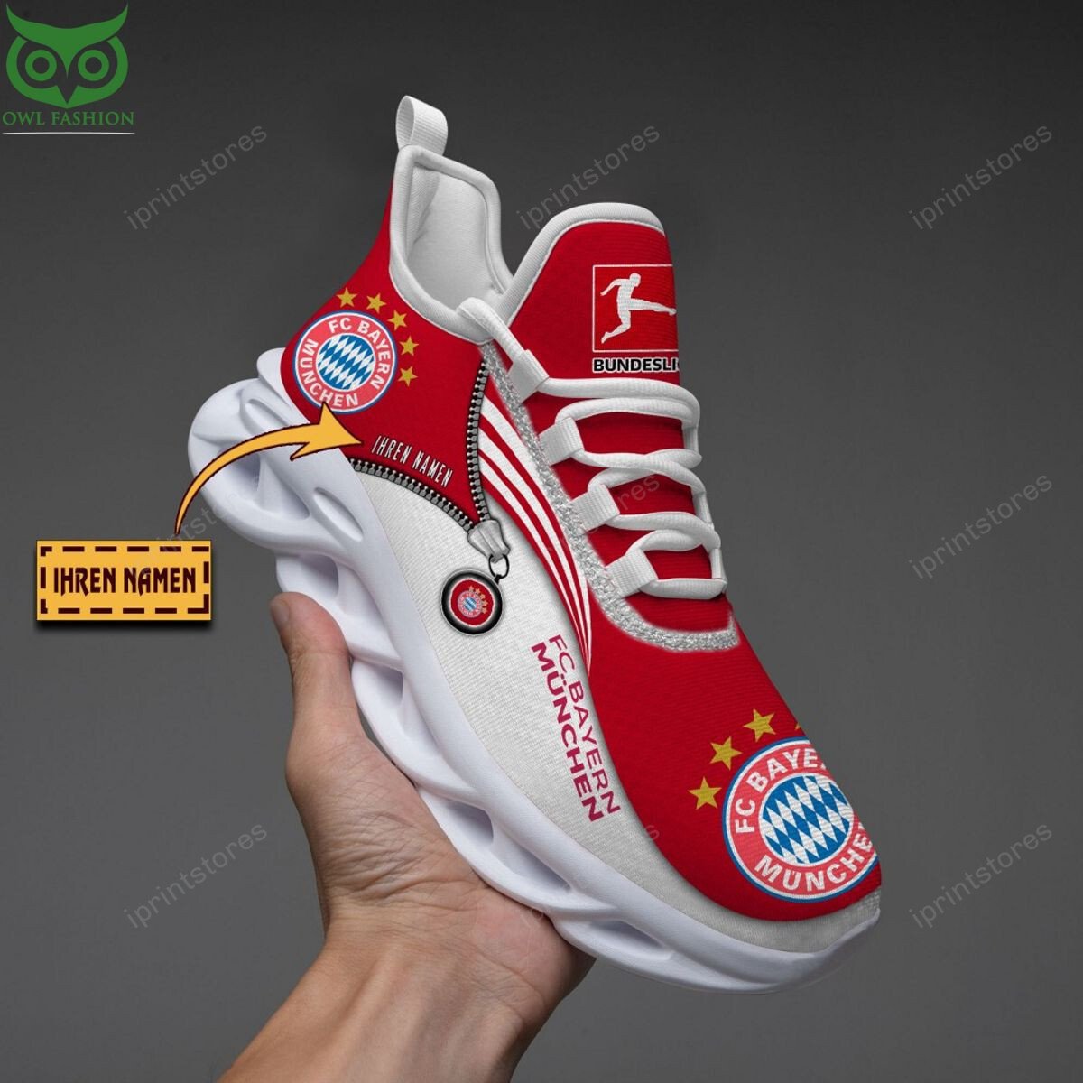 FC Bayern München Reißverschlussmuster Schuhe
