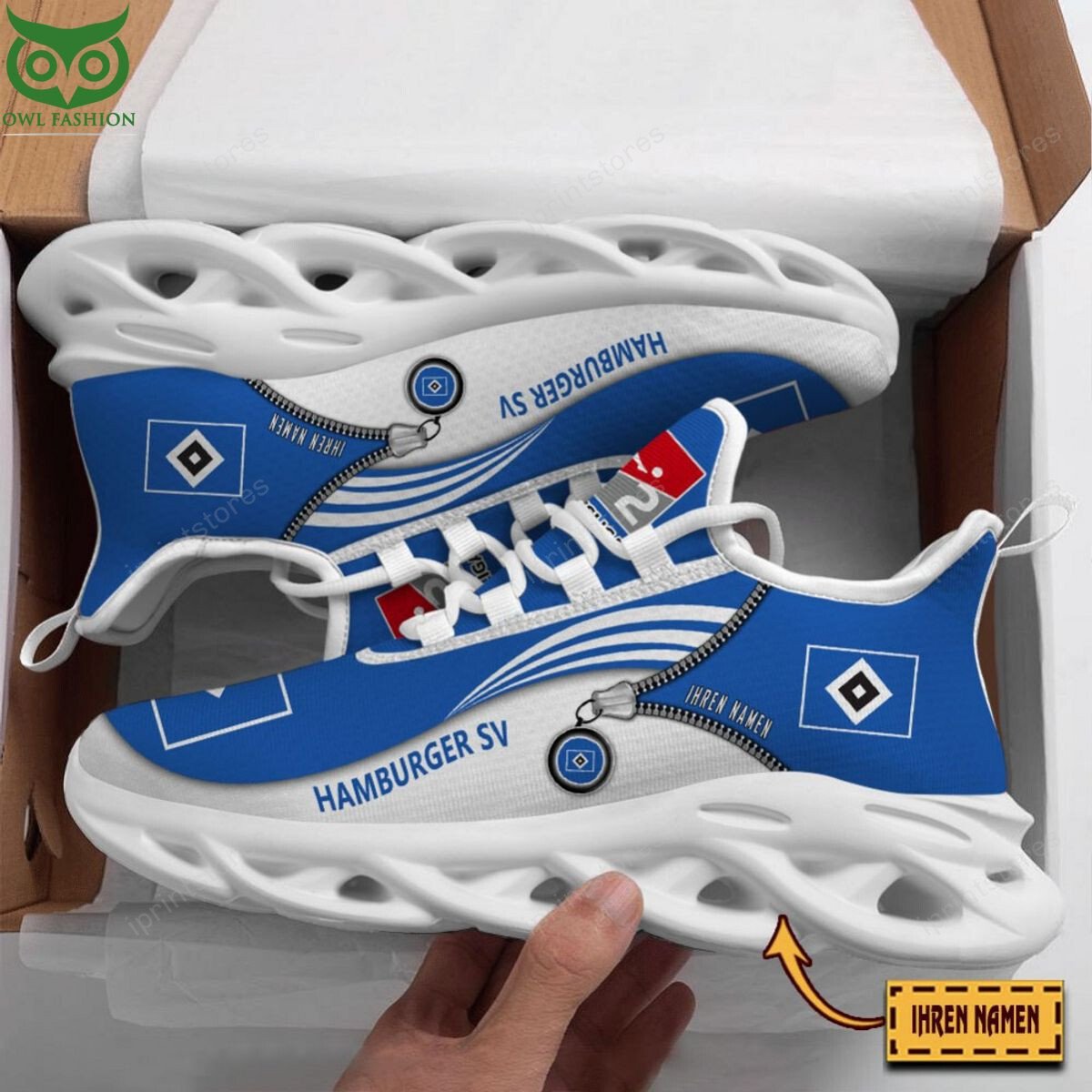 Hamburger SV Reißverschlussmuster Schuhe – Bild 2