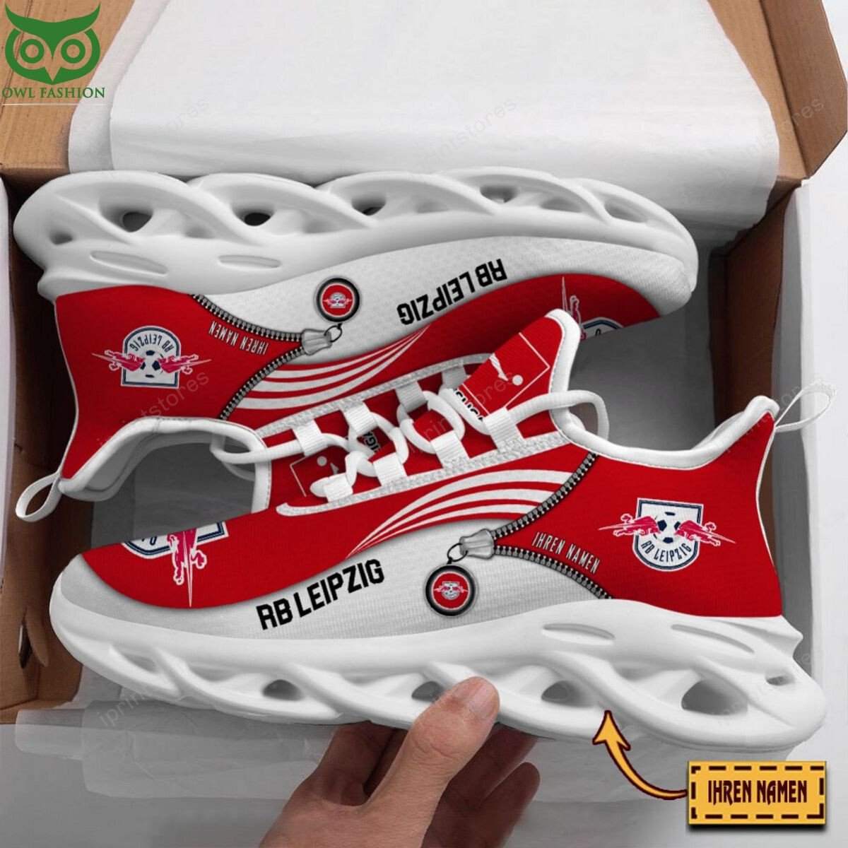 RB Leipzig Reißverschlussmuster Schuhe – Bild 2