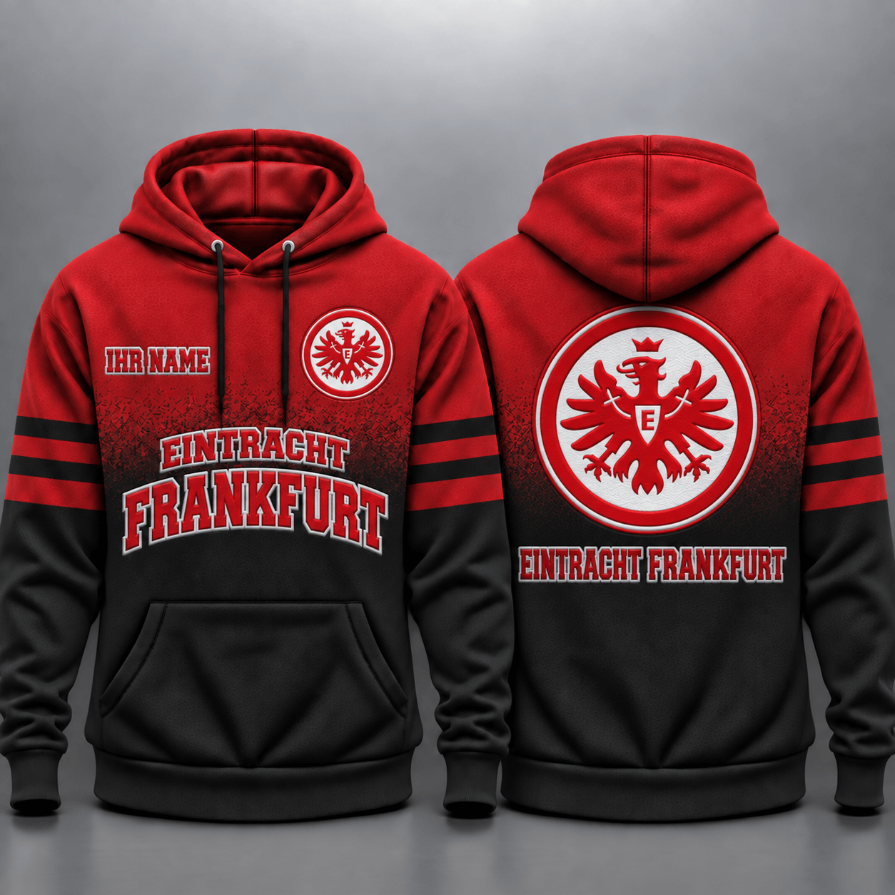 Eintracht Frankfurt Kapuzensweatshirt - SGE Ombré Hoodie