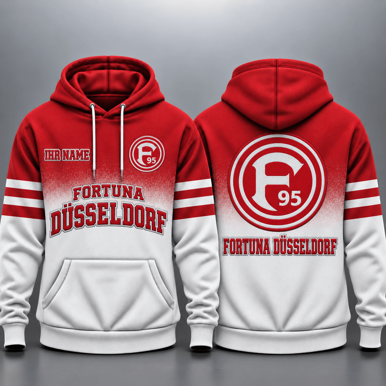 Fortuna Düsseldorf Kapuzensweatshirt - F95 Ombré Hoodie