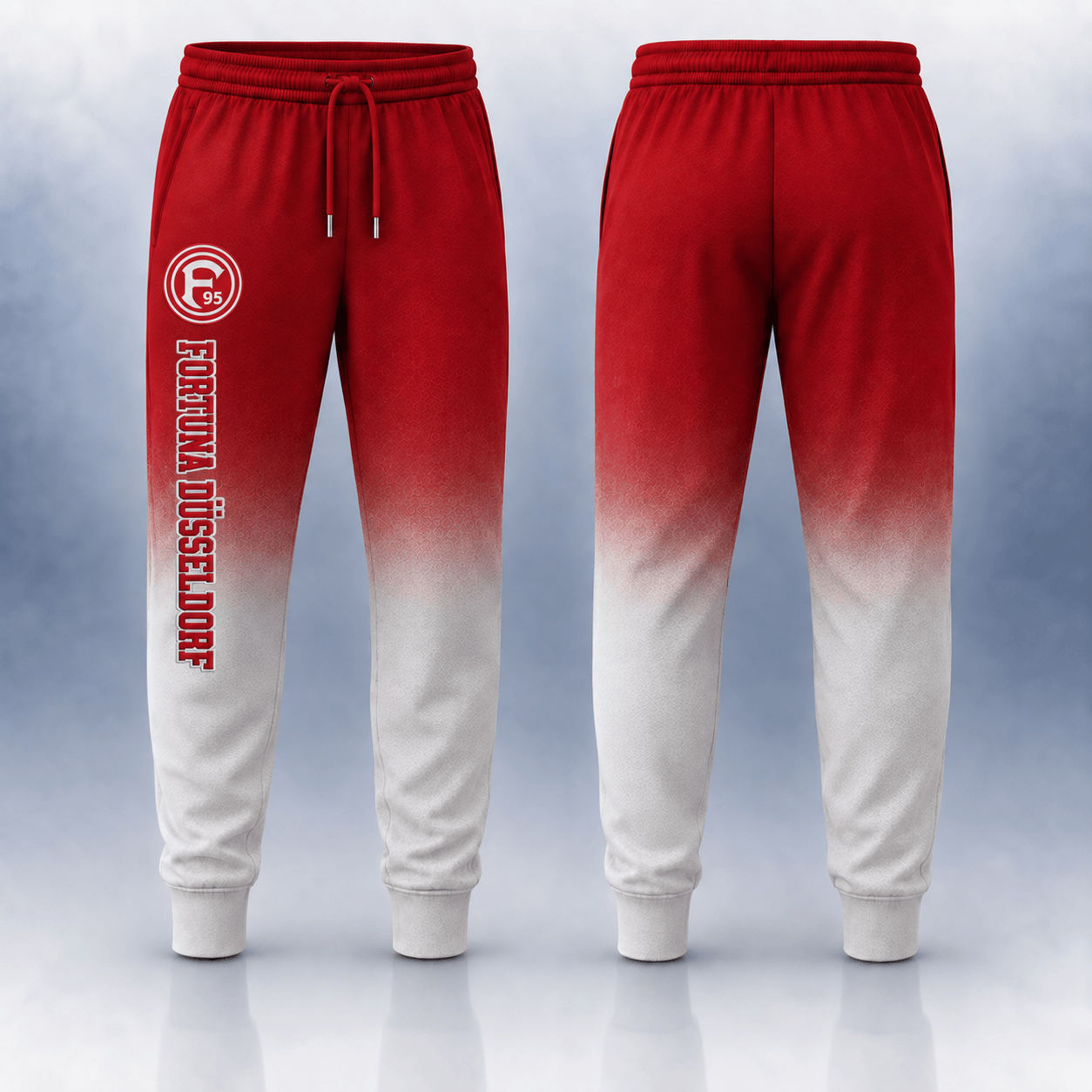 Fortuna Düsseldorf Kapuzensweatshirt - F95 Ombré Hoodie – Bild 2