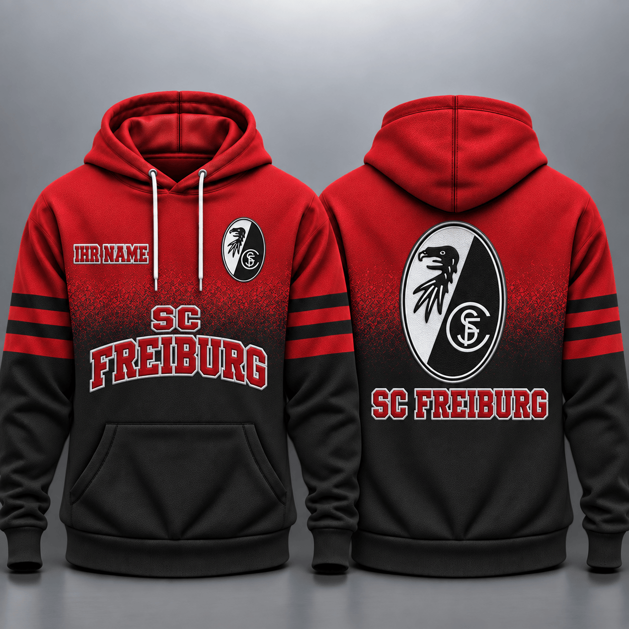 SC Freiburg Kapuzensweatshirt - SCF Ombré Hoodie