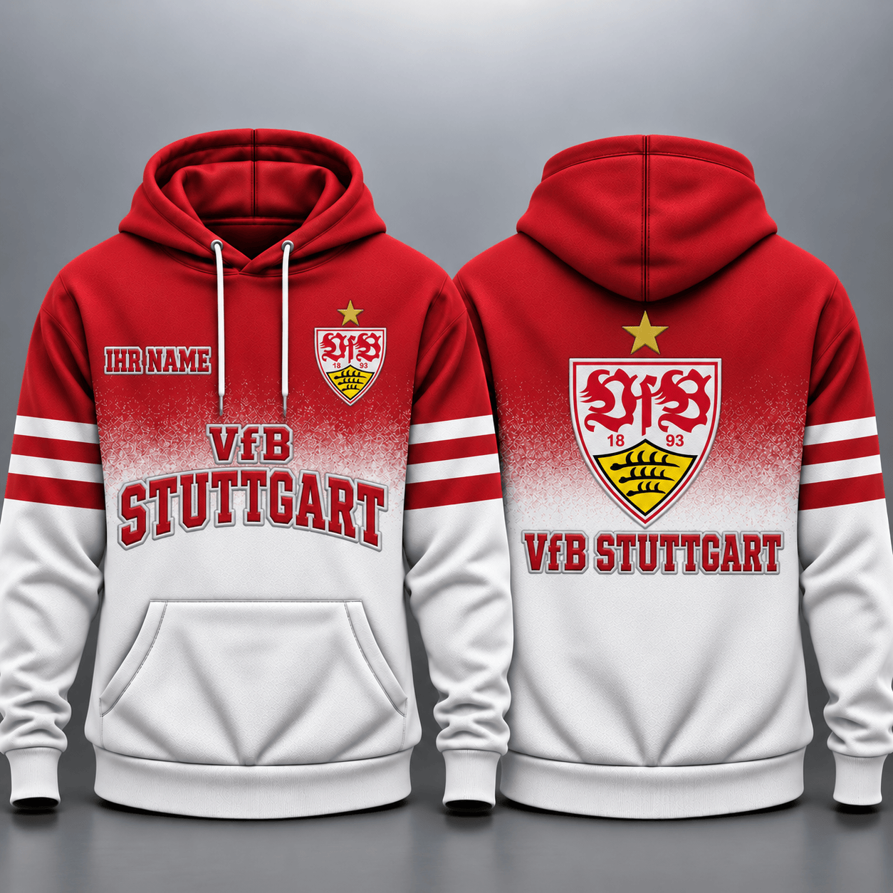 VfB Stuttgart Kapuzensweatshirt - VFB Ombré Hoodie